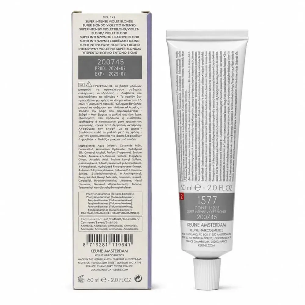 Keune Tinta Color No. 1577 Super Intens Violet Blonde 2 Oz